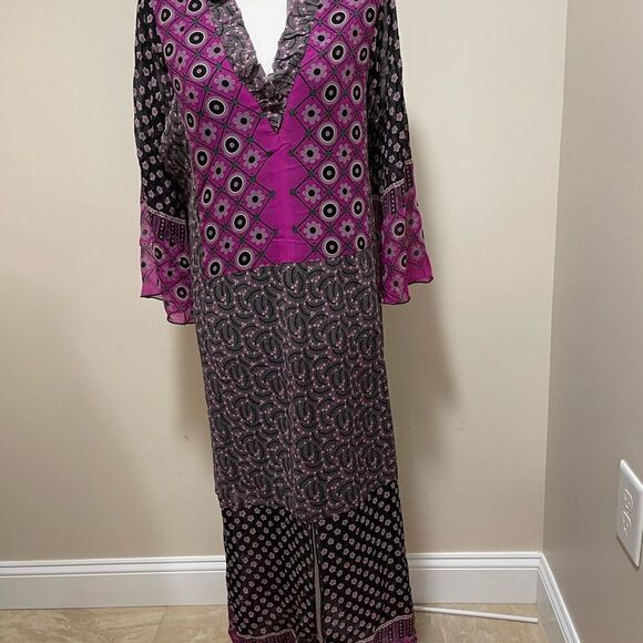 NWT Free People Anna  Sui floral lattice maxi dress size M 
MSRP $691 - Picture 7 of 14